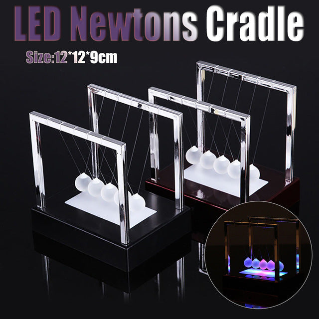 Illuminated Love Newton's Cradle