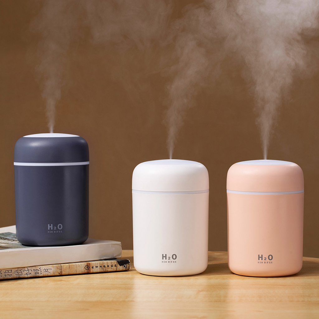 Mini Aroma Oil Diffuser - Portable Humidifier with Colorful Night Light