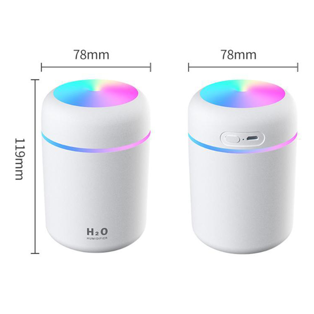 Mini Aroma Oil Diffuser - Portable Humidifier with Colorful Night Light